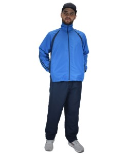 Conjunto Agasalho Masculino Tactel Forrado Esportivo Azul